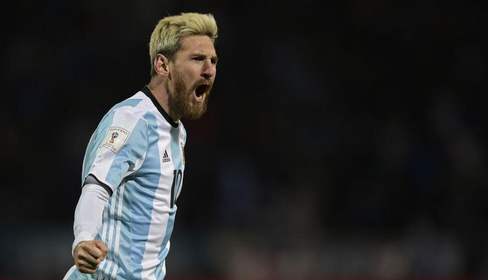 Lionel Messi le dio la victoria a Argentina sobre Uruguay en las Eliminatorias Rusia 2018. (AFP)