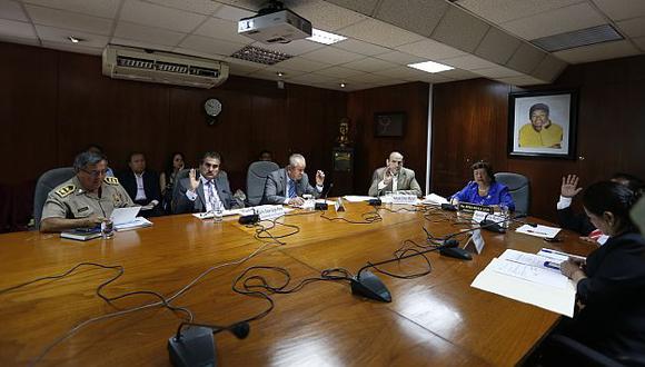 Julio Mercado, nuevo jefe de la Dirandro, se presentó ante comisión de narcopolítica del Congreso. (Nancy Dueñas)