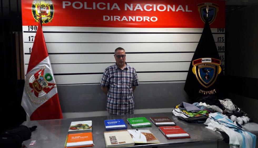 Detienen a español con droga acondicionada en libros de repostería. (USI)