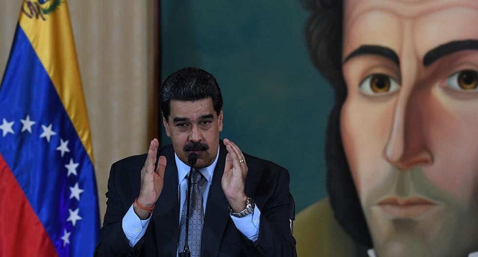 Nicolas Maduro, durante conferencia de prensa en Caracas, aseguró que si obtiene el financiamiento de la ONU logrará sacar a todos los venezolanos del Perú. (Foto: AFP)