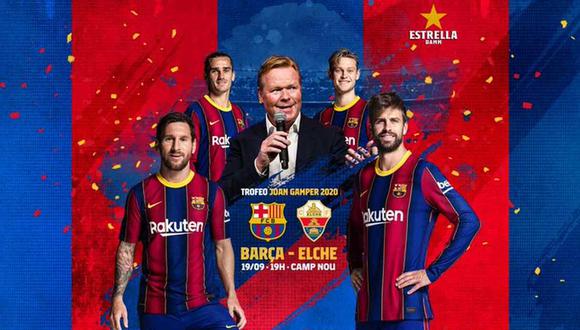 Barcelona se medirá a Elche por el Trofeo Joan Gamper. (Foto: @FCBarcelona_es)