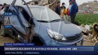 Huaral: Dos transeúntes muertos tras despiste de vehículo