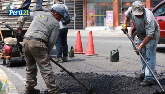 Municipalidad de La Molina repara pistas en mal estado. (Imagen: Difusión)