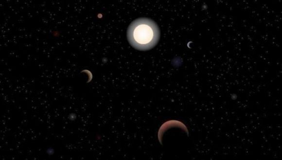 Recreación del sistema planetario de Tau Ceti. (ElMundo.es )