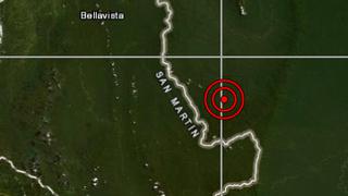 San Martín: sismo de magnitud 4,4 se reportó en Tocache, señala IGP