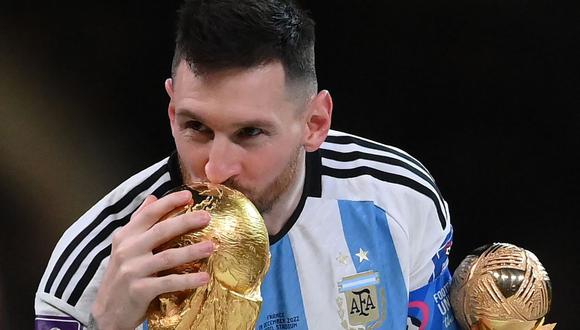 Messi alcanzó la gloria este domingo en Qatar. (Photo by FRANCK FIFE / AFP)