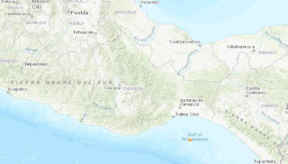 México registró un fuerte sismo este lunes. (Foto: USGS).
