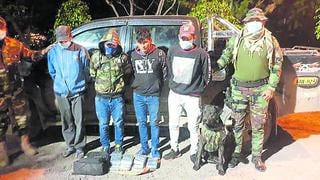 Ayacucho: Policía interviene a cuatro sujetos que transportaban droga en camioneta