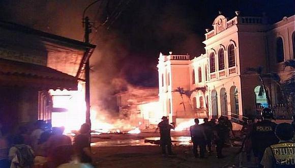 Templo de Nuestra Señora de la Consolación quedó dañado. (Twitter)