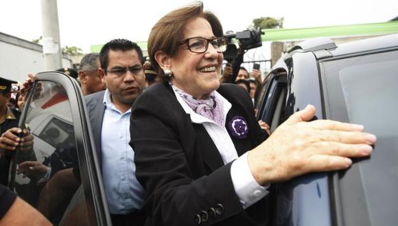 Susana Villarán: &quot;Si quieres un gobierno que defienda la democracia, vota por PPK&quot;. (Mario Zapata)