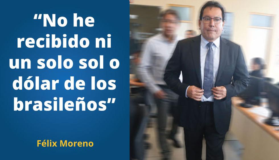Félix Moreno y su defensa ante acusaciones de recibir coimas en 10 frases.