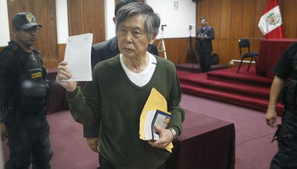 Alberto Fujimori durante una de las últimas audiencias. (Luis Gonzales)