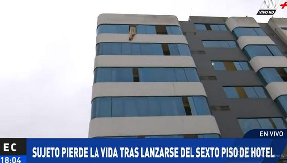 Un joven falleció tras caer del sétimo piso de hotel de La Perla. (ATV+)
