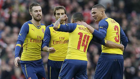 Arsenal abrió el marcador gracias a un gol de Theo Walcott. (AP)