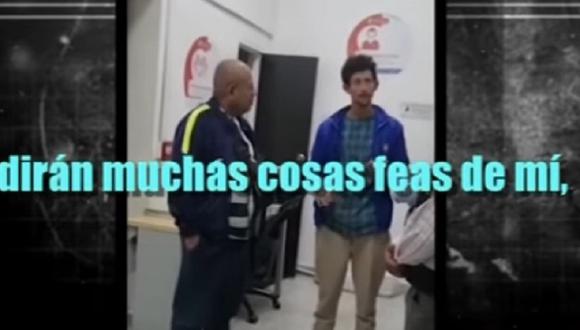 Sergio Tarache habló con policías peruanos en Colombia. (Foto: captura TV)