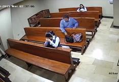 Ladrón es captado persignándose tras robar celular en parroquia [VIDEO]
