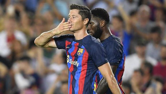 Robert Lewandowski ya tiene nueve goles con camiseta de FC Barcelona. (Foto: AFP)