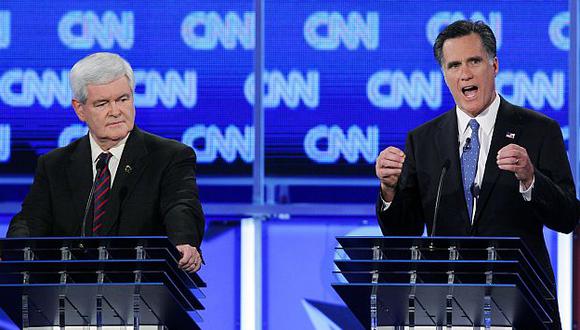 Gingrich acusa a Romney de enviarle un 'bombardeo masivo' de anuncios negativos. (AP)
