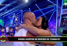 Combate: Bruno Agostini se despide del programa y besa a Cathy Sáenz en vivo | VIDEO