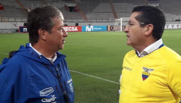 A pesar del triunfo, Hernán Darío Gómez no tuvo reparos en elogiar a la selección peruana. (Foto: Twitter FEF Ecuador)