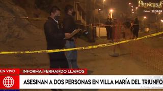 Villa María del Triunfo: Asesinan a balazos a dos hombres en la vía pública