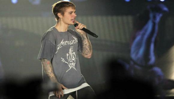 Justin en concierto (Créditos: EFE)
