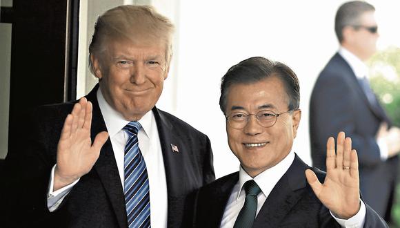 Alianza. Moon Jae-in viajará esta semana a Washington D.C. para reunirse con Donald Trump. (USI)