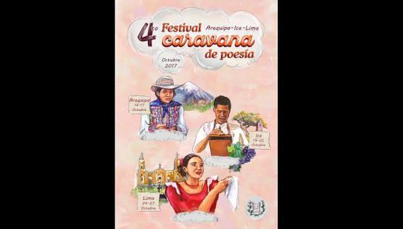 Festival Caravana de Poesía estará presente en Arequipa, Ica y Lima (Difusión).