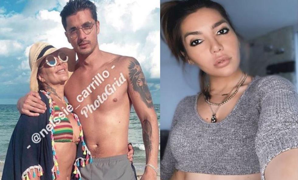 Alejandra Guzmán y Christian Estrada en una playa. La imagen sería reciente y podría ser una prueba a favor de Frida Sofía; que su madre está con su exnovio. (Instagram)