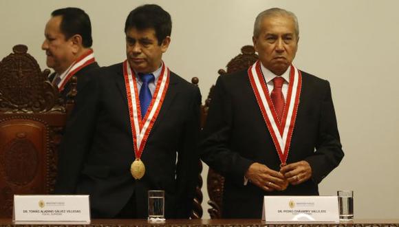 Tomás Gálvez y Pedro Chávarry fueron destituidos de sus cargos de fiscales supremos por la JNJ. (Foto: Mario Zapata / GEC)