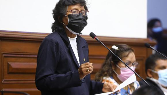 Lucinda Vásquez, de Perú Libre, dijo que acusación en su contra es una venganza. (Foto: Congreso)