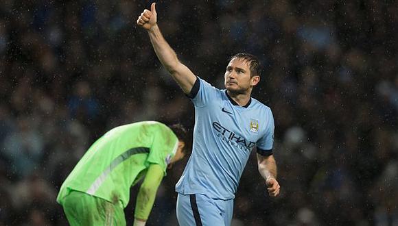 Frank Lampard le dio  la victoria al Manchester City.(AP)
