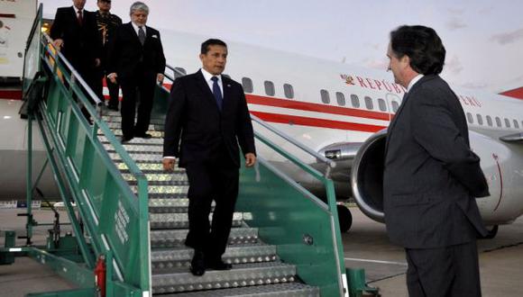 Presidente Ollanta Humala arribó esta mañana a Argentina. (Andina)