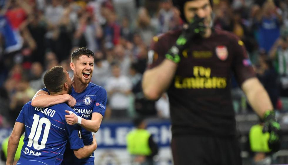 Chelsea conquistó la Europa League tras vencer 4-1 al Arsenal en Bakú. (Foto: AFP)