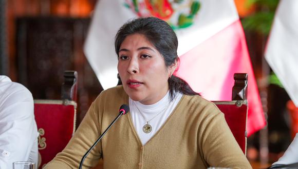Betssy Chávez habría estado con Pedro Castillo durante el mensaje a la Nación del último miércoles. Foto: Presidencia