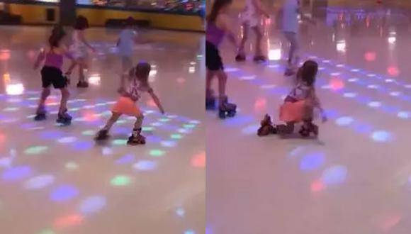 Una niña de 4 años se cayó en plena competencia de patinaje sobre ruedas, pero eso no logra detenerla y logra ganar la competición (Foto: Instagram)