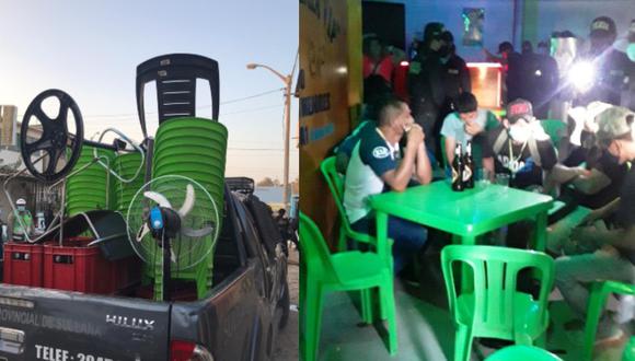 Sullana: Fiscalizadores decomisan enseres de bar reincidente que atendía pese a clausura (Foto: Municipalidad de Sullana)