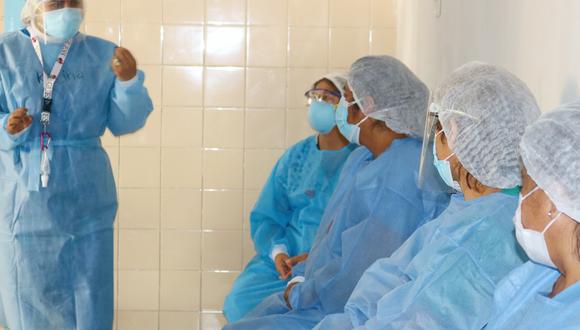 Tacna:  psicólogos brindan charlas de acompañamiento a personal de salud que atienden casos COVID-19 (Foto: hospital Hipólito Unanue)