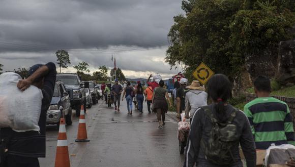 Vista del cruce fronterizo entre Brasil y Venezuela en Pacaraima, estado de Roraima en Brasil, el 10 de mayo de 2019. (Foto: EFE)
