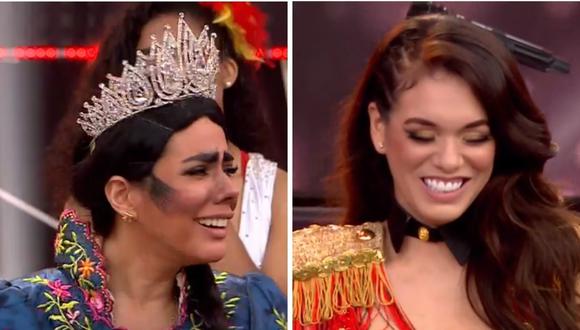 'La Pánfila' y Jazmín Pinedo son las sentenciadas de la cuarta gala de "Reinas del Show. (Foto: Captura América TV).