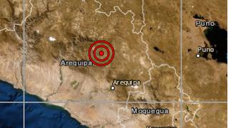 Arequipa: sismo de magnitud 3,5 se reportó en Caylloma, señala IGP