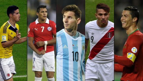 James, Sánchez, Messi y Ronaldo definen su pase al Mundial. (Agencias)