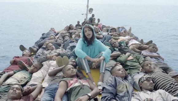 Cantante británica MIA representa la crisis migratoria en un videoclip protagonizado por refugiados. (AppleMusic)