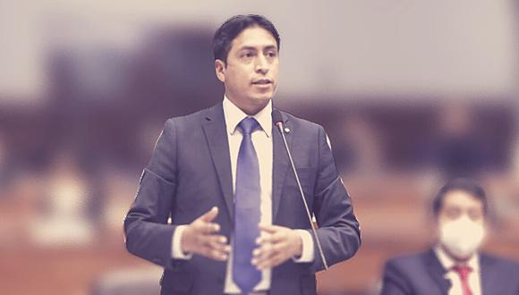 Congresista Freddy Díaz fue suspendido por 120 días en sus funciones por el Pleno del Legislativo. La sanción vence a fines de enero de 2023. (@photo.gec)