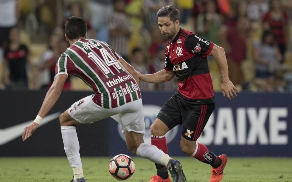 Flamengo venció 1-0 a Fluminense por la Copa Sudamericana. (AFP)
