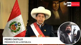Presidente Castillo acepta la renuncia de Guido Bellido