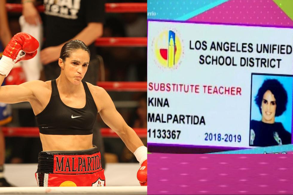 Kina Malpartida: De boxeadora a profesora de niños.  (Composición)