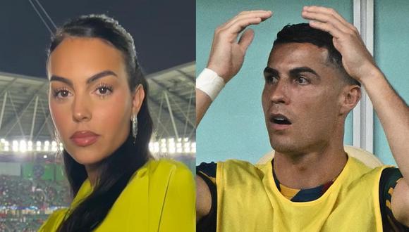 Georgina Rodríguez se pronuncia luego que Cristiano Ronaldo estuvo de suplente en el Portugal vs. Suiza. (Foto: @georginagio/AFP).