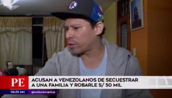 Acusan a ciudadanos de nacionalidad venezolana de asaltar a empresario. (Captura: América Noticias)
