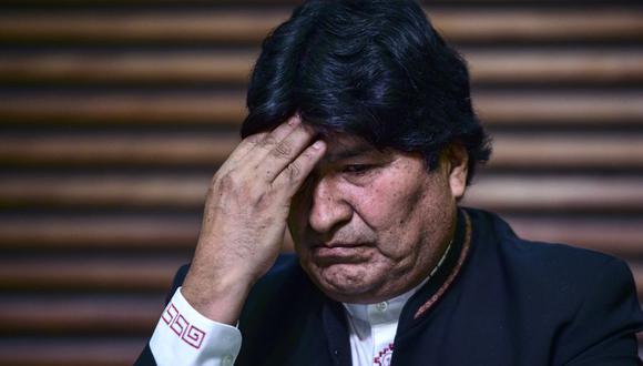 Evo Morales lamentó no poder ver por última vez a su hermana fallecida por coronavirus en Bolivia. (Foto: RONALDO SCHEMIDT / AFP).